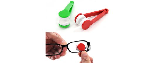 Компактен уред за почистване на стъклата на вашите очила 