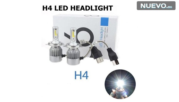 2 броя LED Диодни крушки H4 за автомобил  снимка #0