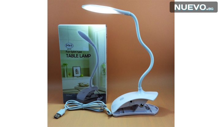 Стилна универсална самостояща LED лампа - щипка iLED MH005  снимка #3