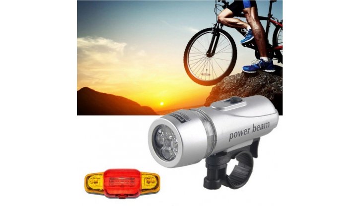 Комплект LED Фар и Стоп за Велосипед  снимка #0