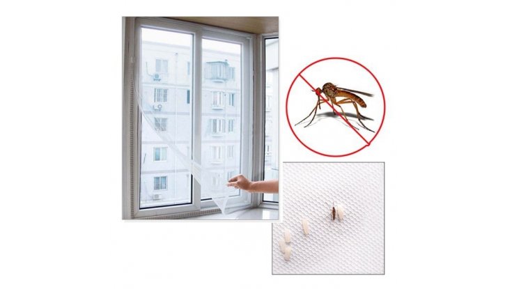 2 броя Мрежа против насекоми за прозорец 1.3 х 1.5 метра снимка #2