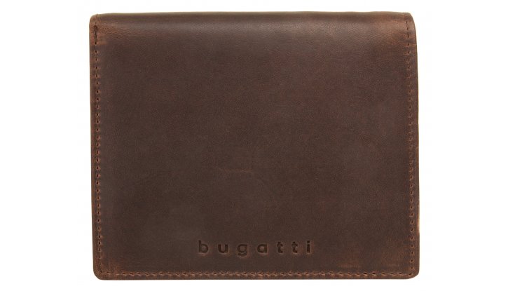 Кожен портфейл Bugatti Romano, RFID 10CC, естествена кожа, кафяв снимка #0