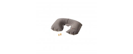 Комфортна възглавница за път Wenger Inflatable Neck Pillow & Earplugs, сива снимка #0