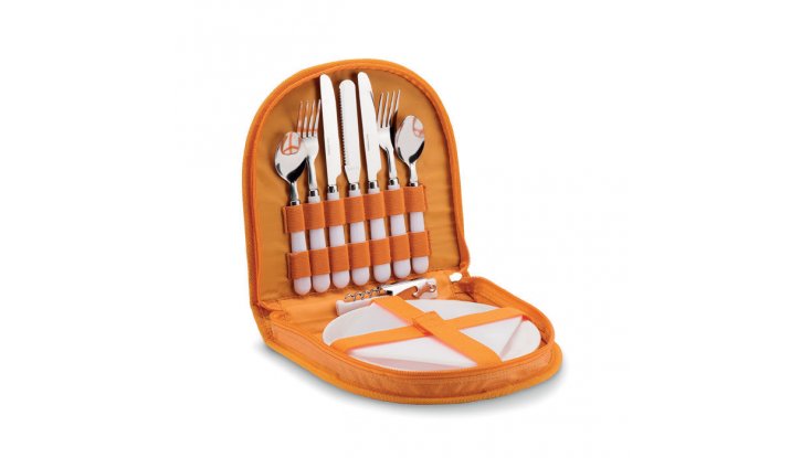 Комплект за пикник, оранжев снимка #0