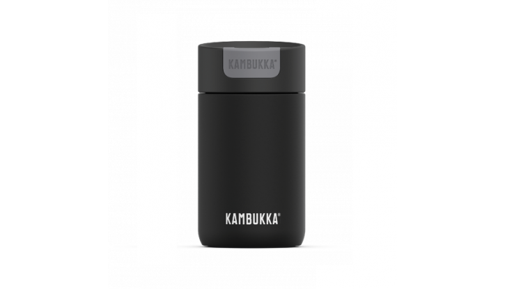 Термочаша ​от неръждаема стомана Kambukka Olympus с термокапак Snapclean®, 300 мл, смолисточерна снимка #0