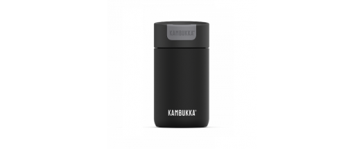 Термочаша ​от неръждаема стомана Kambukka Olympus с термокапак Snapclean®, 300 мл, смолисточерна снимка #0