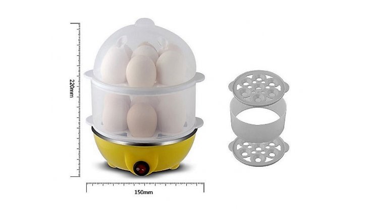 Яйцеварка за 14 броя яйца, машинка перфектно сварени яйца снимка #5