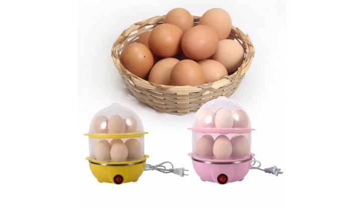 Яйцеварка за 14 броя яйца, машинка перфектно сварени яйца снимка #4