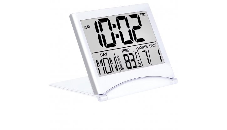 Цифров часовник, час, дата, температура, аларма с функция за дрямка снимка #1