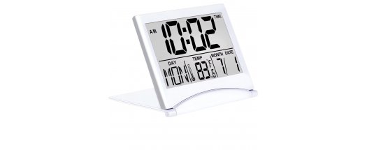 Цифров часовник, час, дата, температура, аларма с функция за дрямка снимка #1